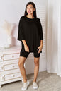 Basic Bae Soft Three-Quarter Sleeve Top and Shorts Set
