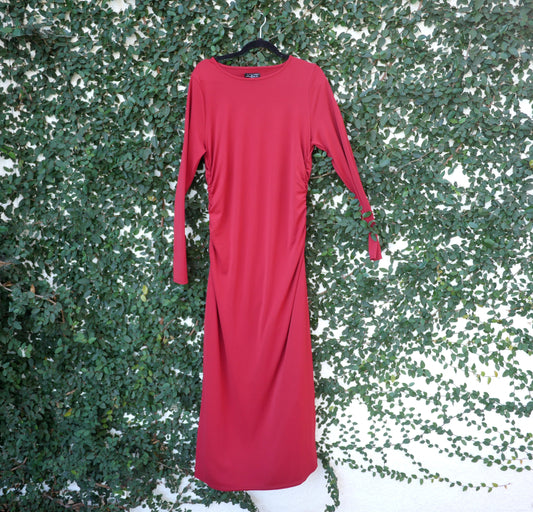 J. Crew Cranberry Dress, Size L