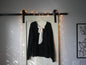 Yozy Black Sweater, White Bow, Size 2XL