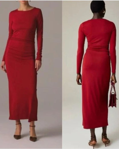 J. Crew Cranberry Dress, Size L